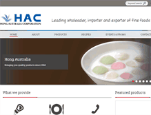 Tablet Screenshot of hongaustralia.com.au